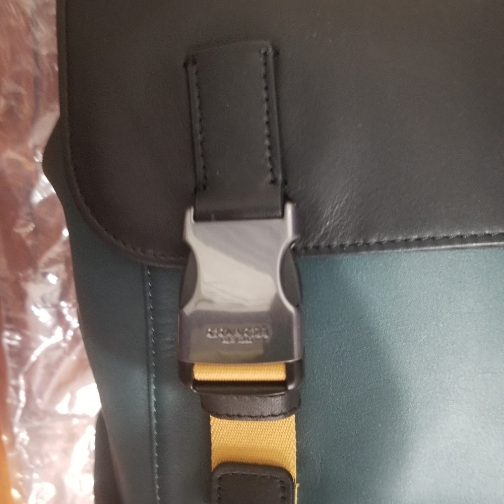 Coach Track Backpack In Colorblock With Coach Patch - Picture 13 of 16